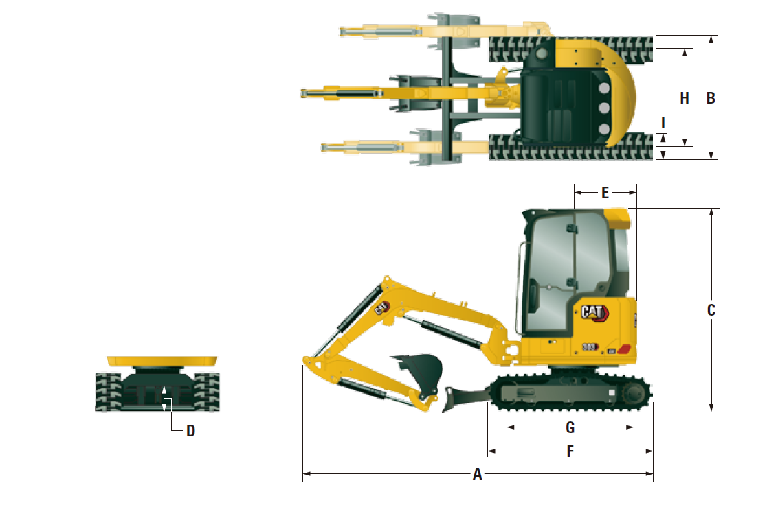 303 CR（ミニ油圧ショベル）の詳細情報｜日本キャタピラー【公式】