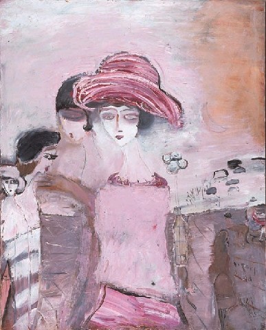 織田廣喜 少女 ガラス絵 共シール 二科会理事長 0号 e919 織田廣喜