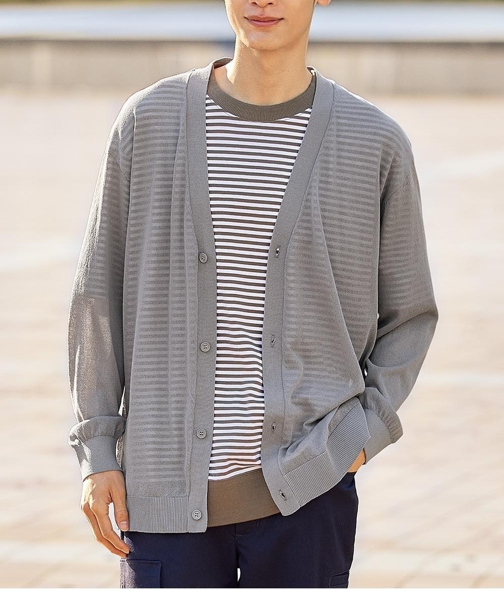 シアーニットカーディガン【大きいサイズ有】 通販【ニッセン】