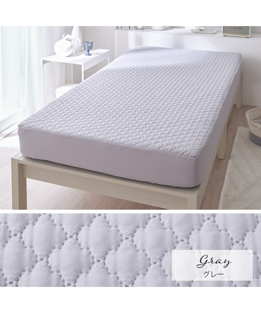 なめらかボックスシーツ一体型敷きパッド（防ダニ） 通販【ニッセン】