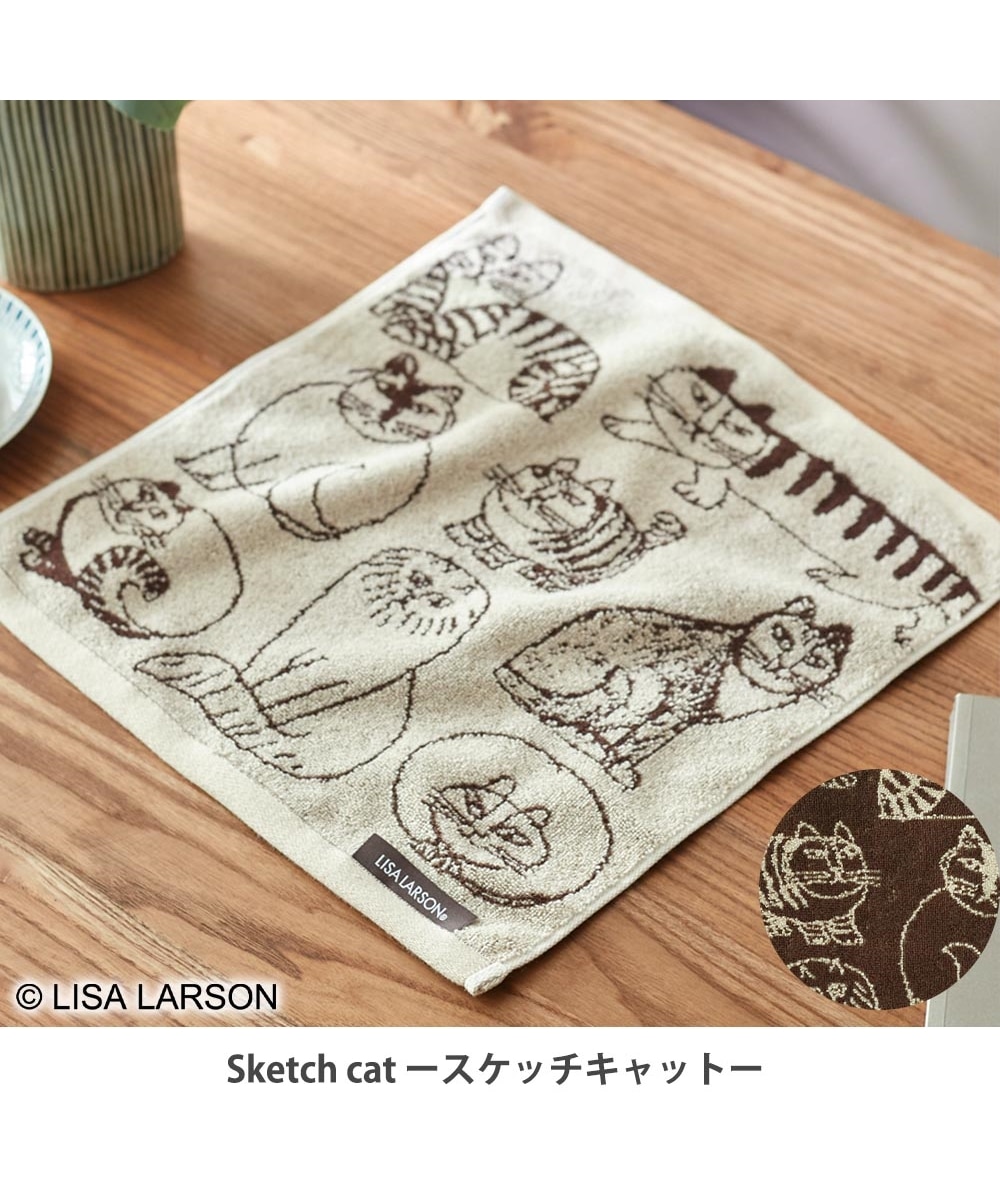 リサ・ラーソン】スケッチアニマル 北欧ハンドタオル（34×36） 通販