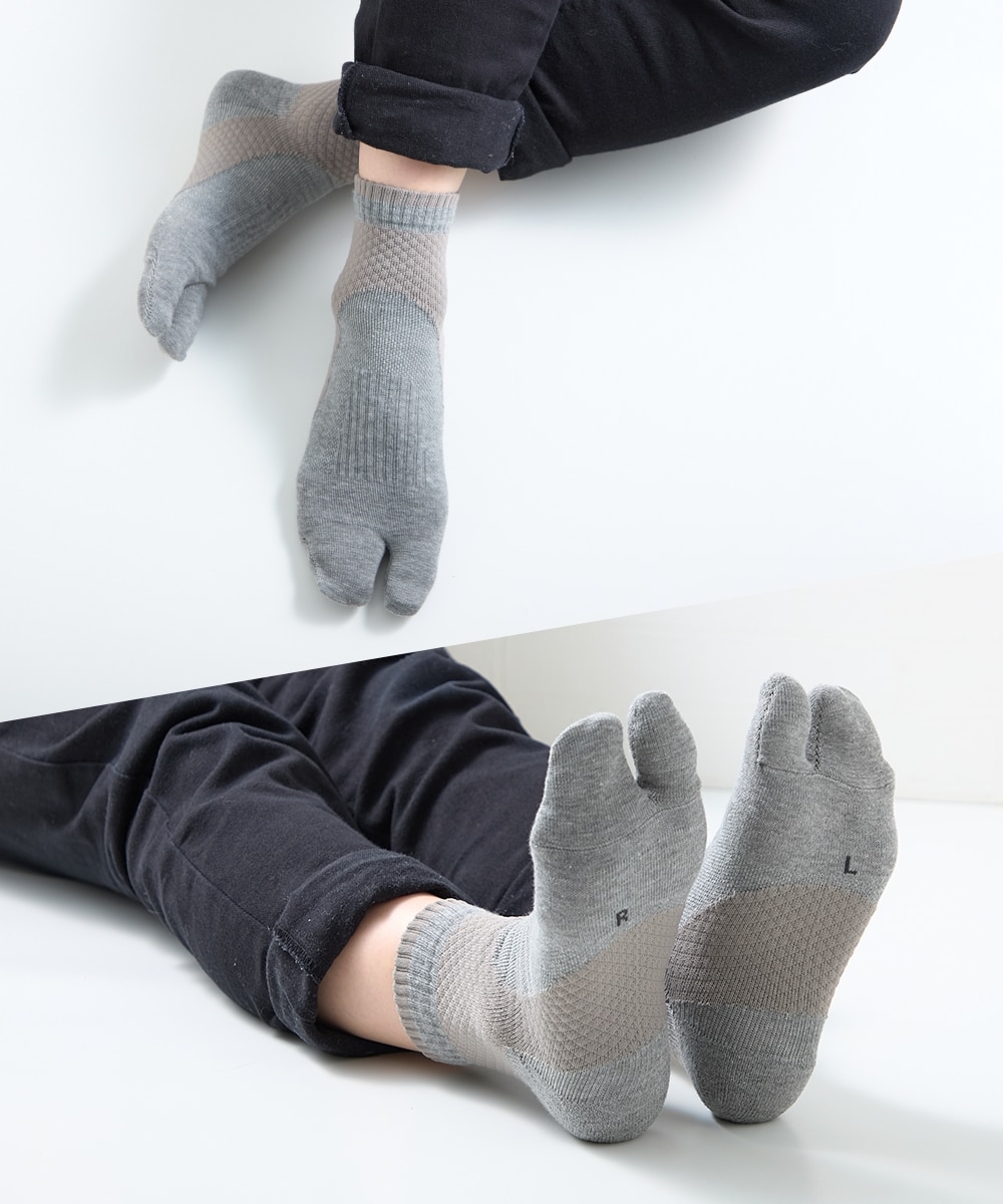 抗菌制菌・消臭黒無地アンクル丈足袋ソックス2足組 通販【ニッセン】