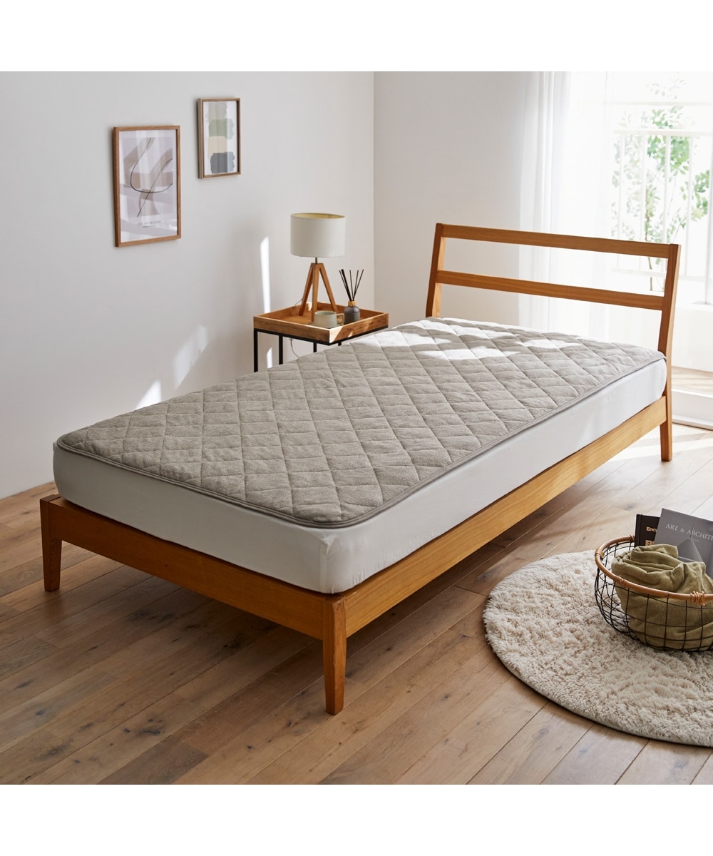 置くだけ簡単！綿100%タオル地敷きパッド 通販【ニッセン】