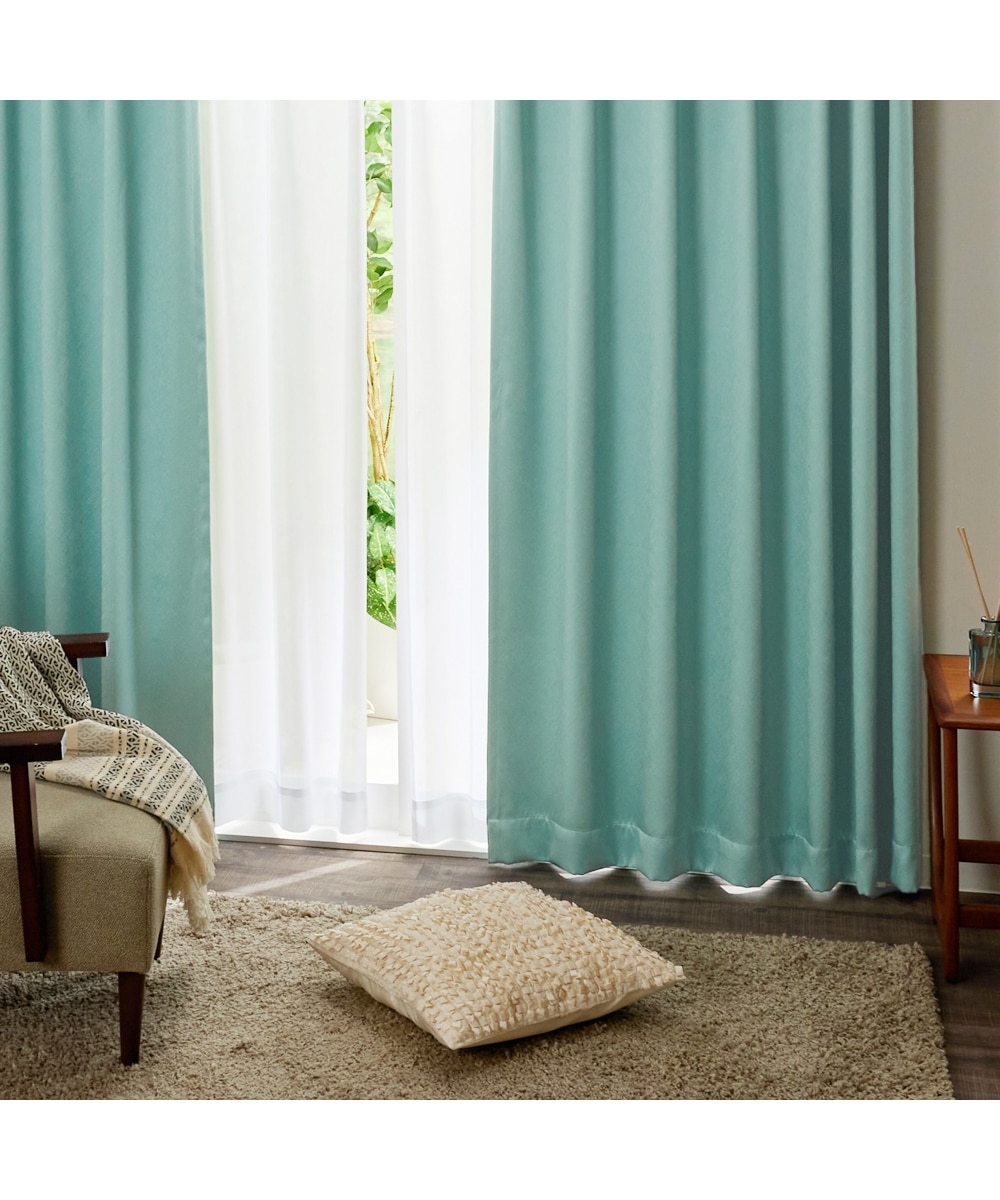 カーテンセット】1級遮光カーテン＆遮像・遮熱・UVカットレースセット