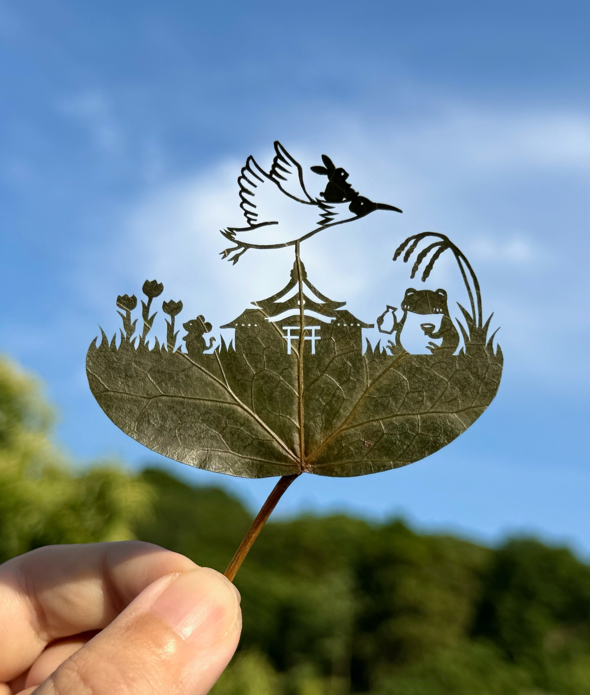 リト@葉っぱ切り絵展 葉っぱの小旅行in新潟 | NST新潟総合テレビ