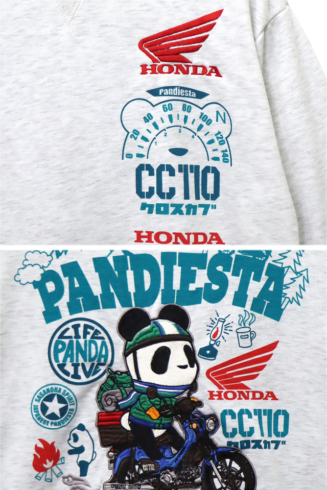 HONDA×PANDIESTA CROSS CUB110 スウェット PANDIESTA JAPAN 564503