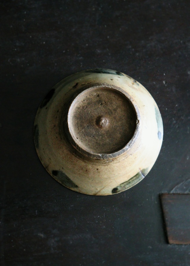 安南酒器 酒盃 皿 古陶磁 骨董 アンティーク