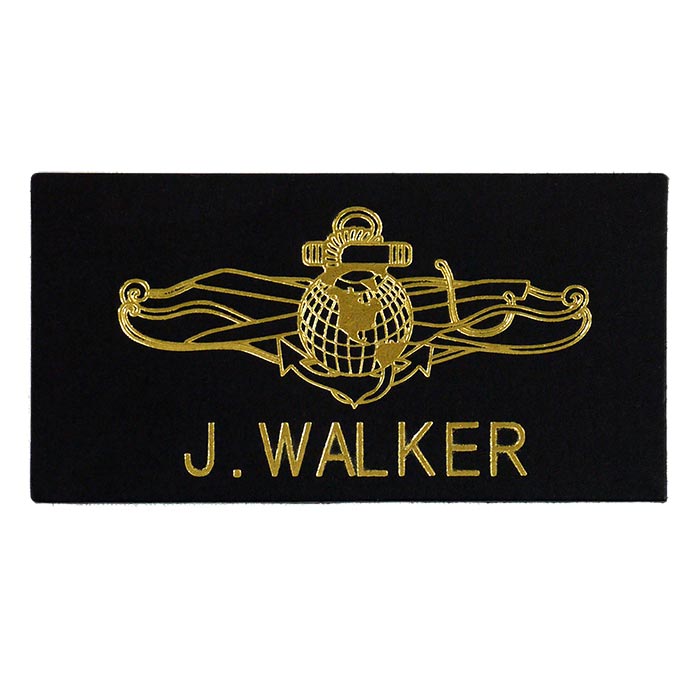 文字入れ 米軍グッズ レザー ネームタグ アメリカ海軍 U.S.NAVY 作戦