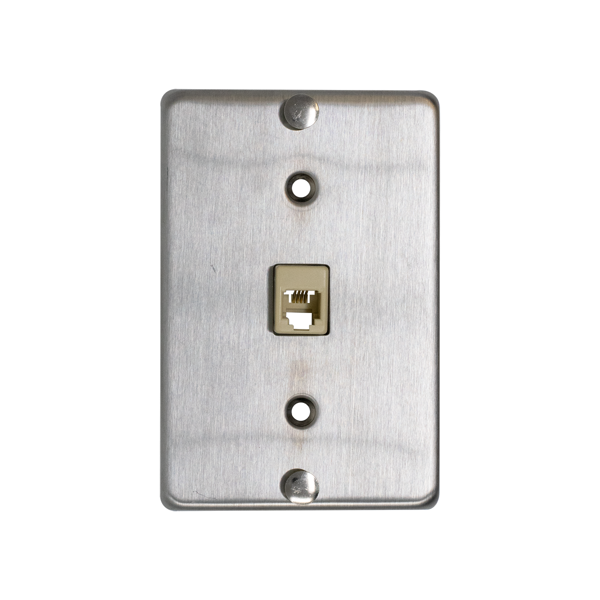 CHM6L - Stainless Steel Wall Phone Jack (4 conducto) Quick Connect