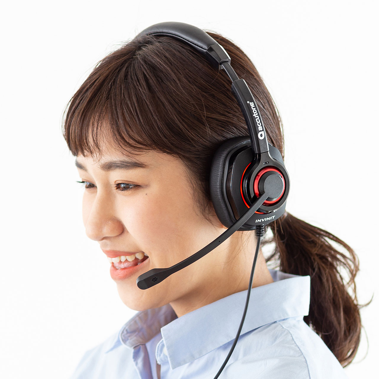 デュアルマイク内蔵、アクティブノイズキャンセリングマイク付きUSB