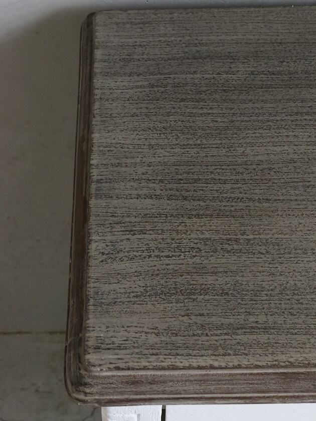 BLANC D'IVOIREサイドテーブルPAOLA GMアンティークホワイト - サラ