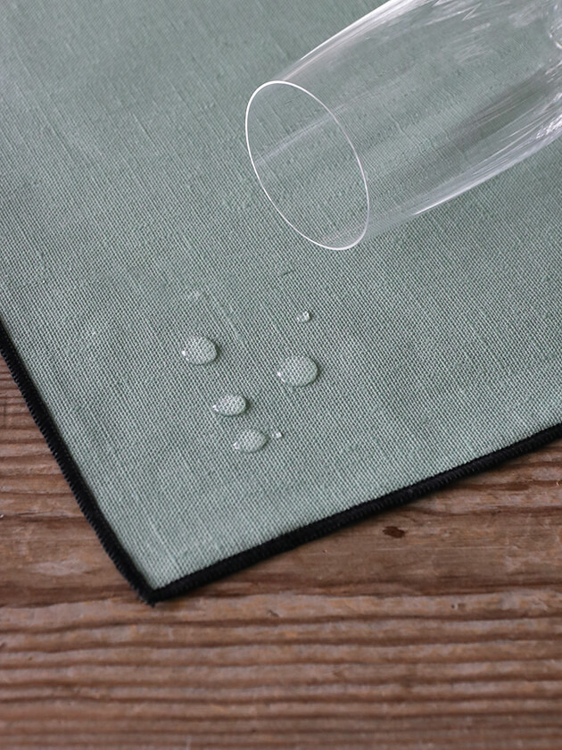 Haomy ハオミー リネンプレースマットBorgoミント35x48cm ランチョン