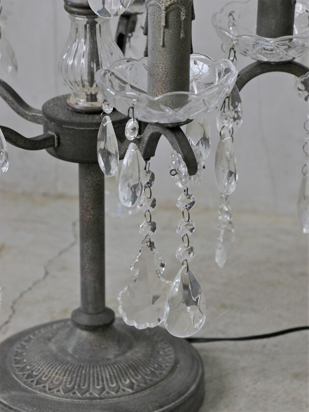 SGDシャンデリアスタンドランプLinda5灯シャビーグレー- サラグレース-