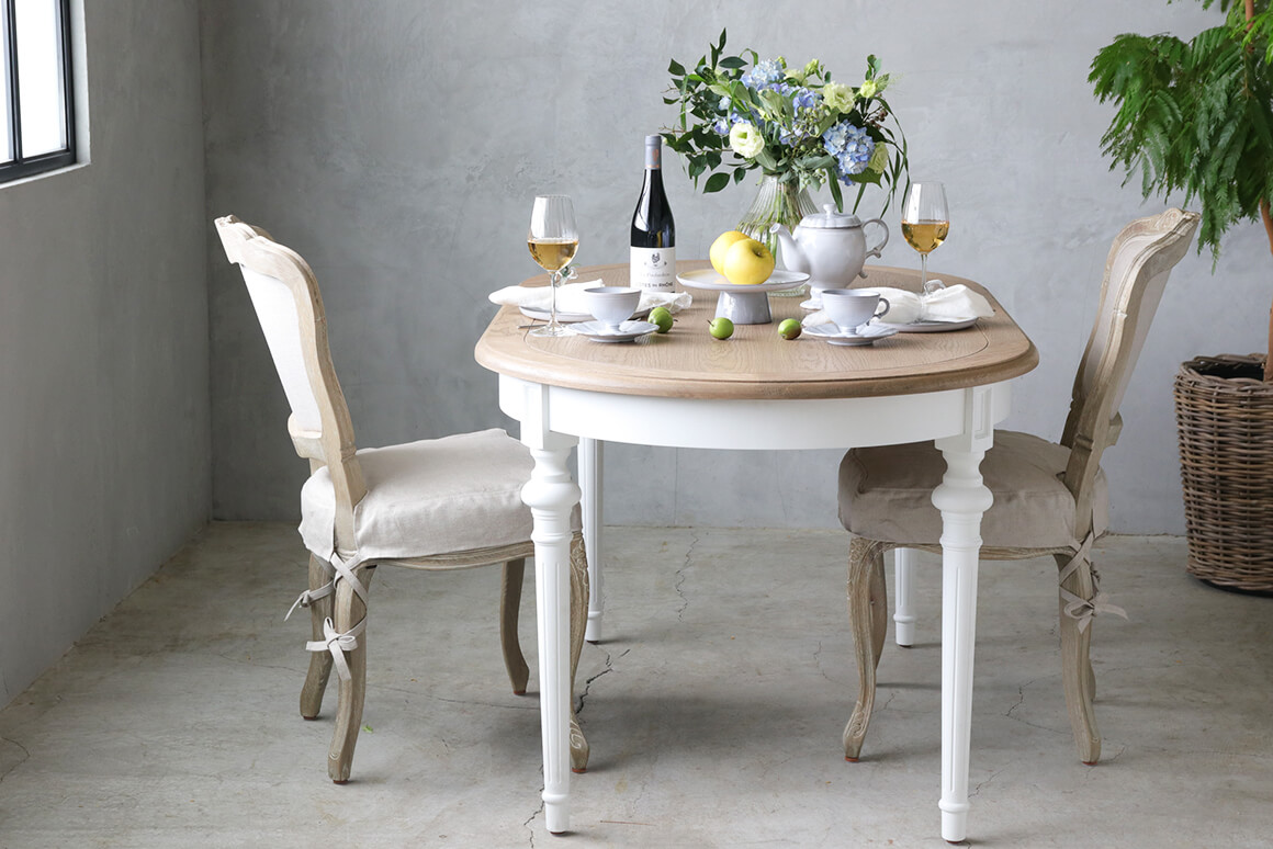 SGDダイニングチェアCHARM用シートカバーナチュラルリネン - サラグレース