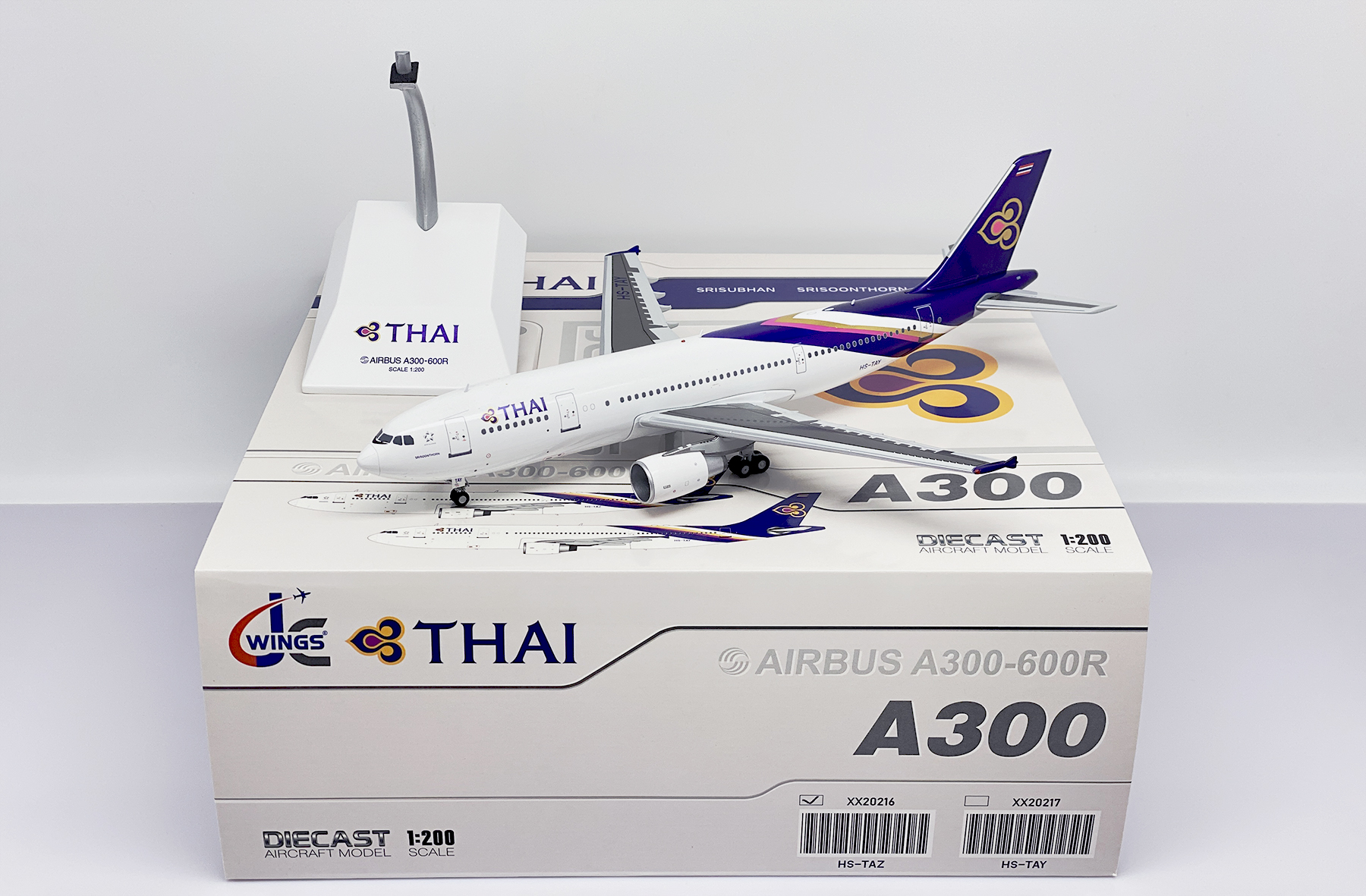 タイ航空 A300-600R JC Wings 1/200 タイ航空 A300-600R JC Wings 1