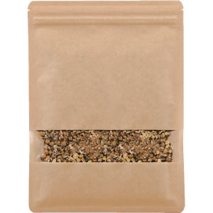 窓あきチャック付平袋 | クラフト ナチュラル【クラフトパッケージ.net】