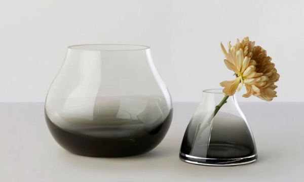 フラワーベース no.23 / スモークグレーRo Collection（ロー