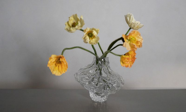 フラワーベース Canyon Vase Large / クリアHein Studio（ハイン