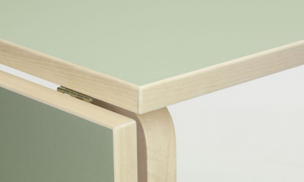 ドロップリーフテーブル DL81C W79/112.5×D75cm / ピスタチオ×オリーブ