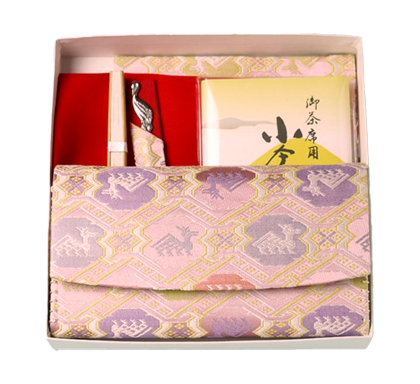 茶道具 大棗 「利休梅緞子仕服付」 利休好写 中村宗悦 棗