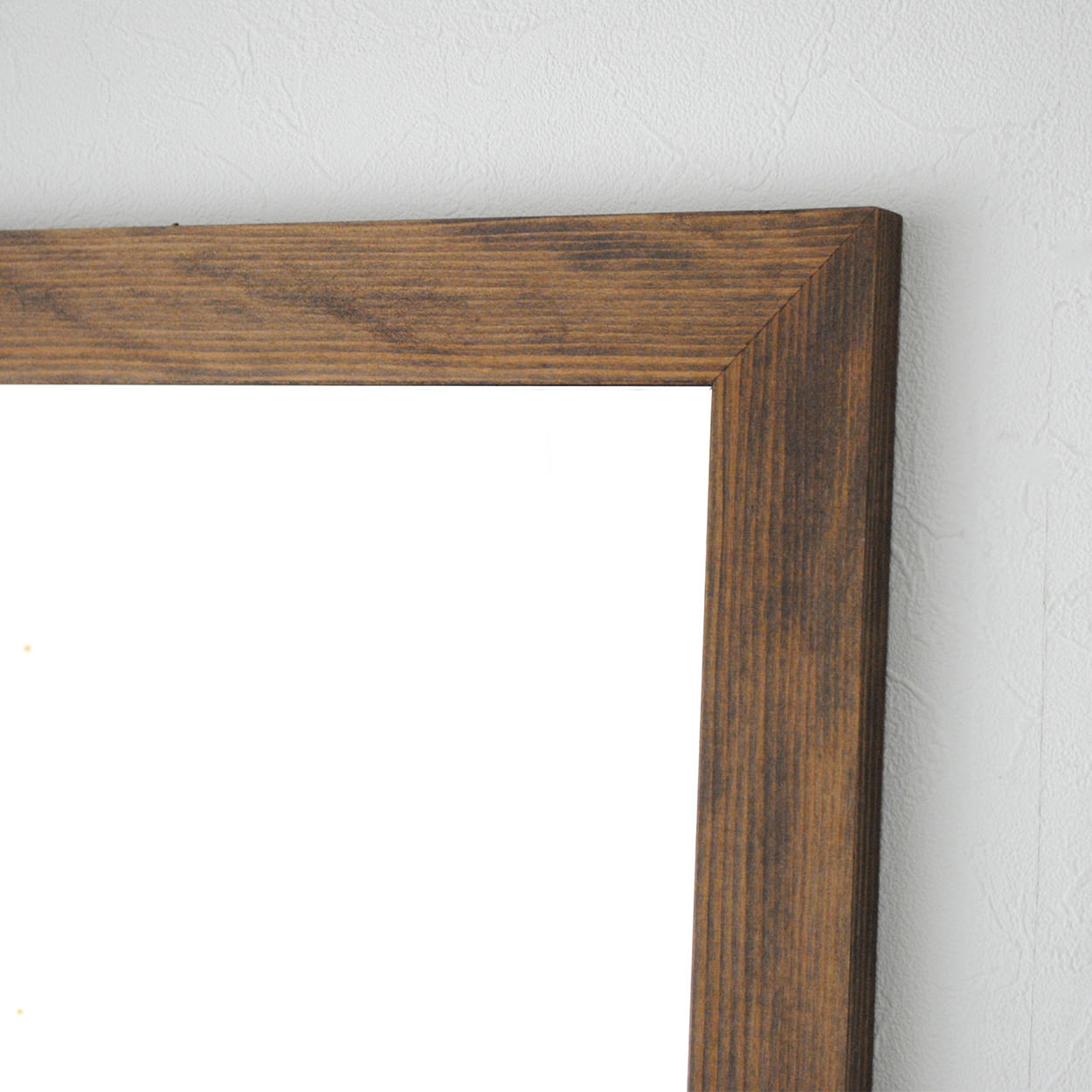 Leon レオンミラー ウォールミラー 壁掛け 鏡 アンティーク調 天然木