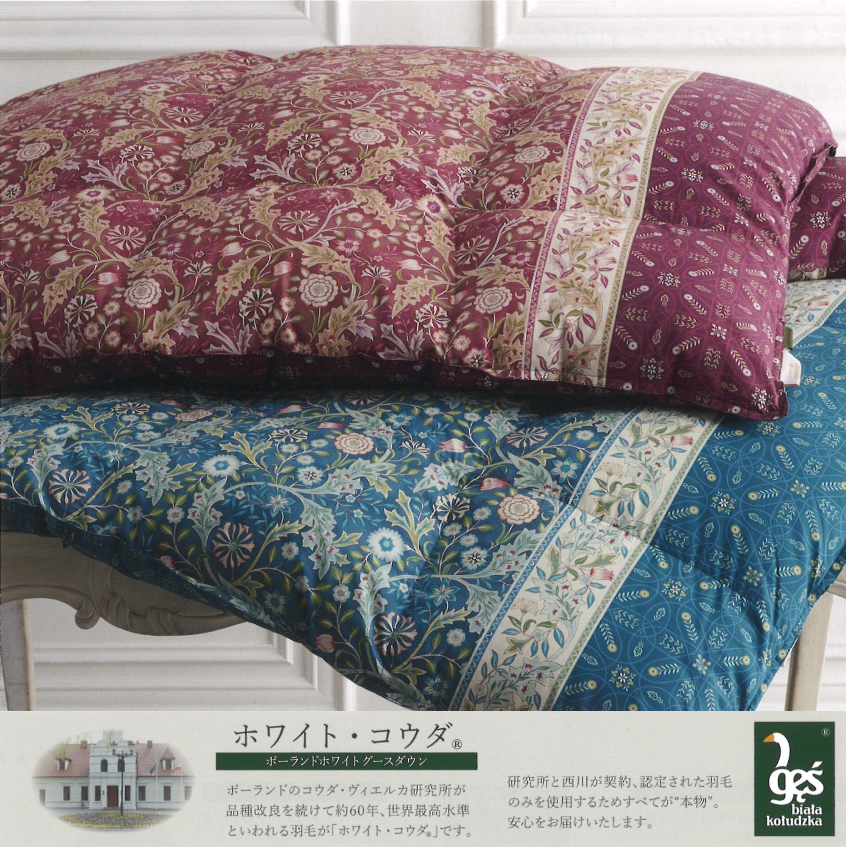 20日20時〜2H限定10％OFFクーポン高級 西川 羽毛布団 グース シングル