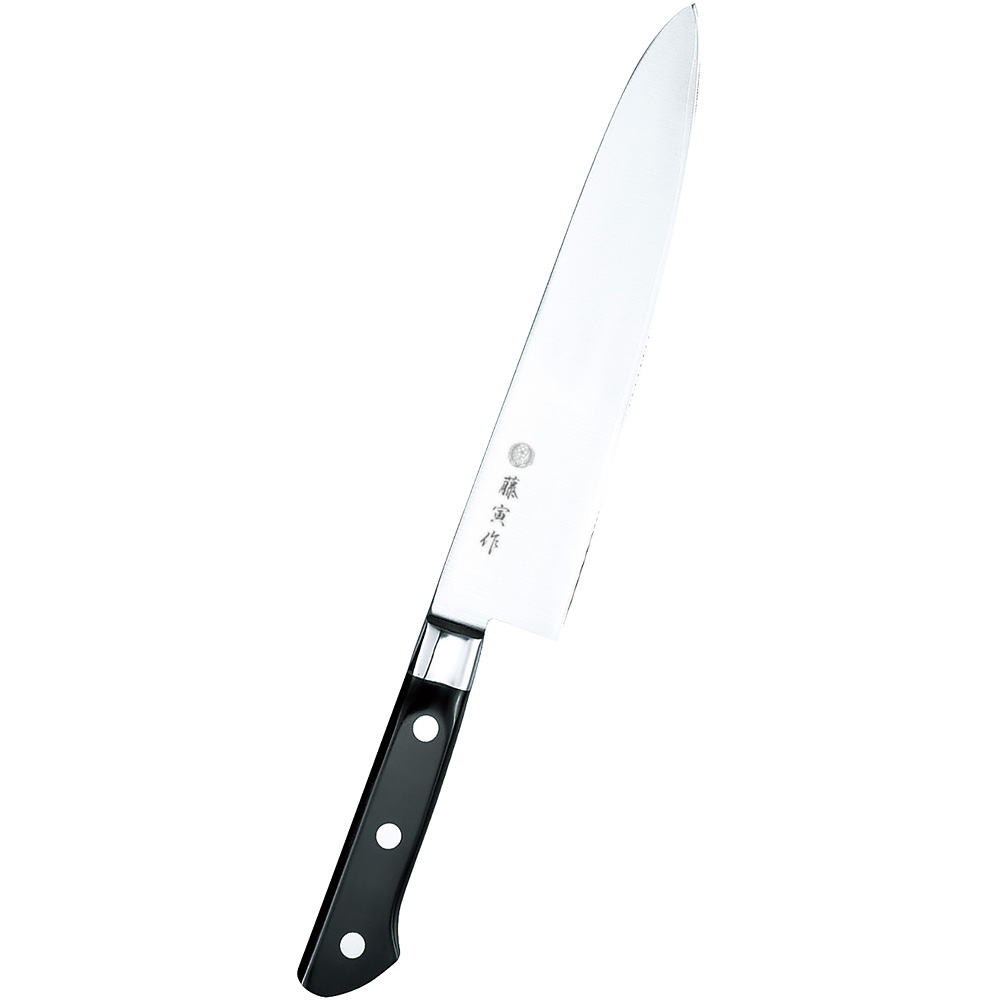 藤寅作 DPコバルト合金鋼割込 口金付 牛刀 FU-807 180mm - 調理器具の