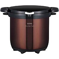 サーモス シャトルシェフ 真空保温調理器 クリアブラウン KBG-3000