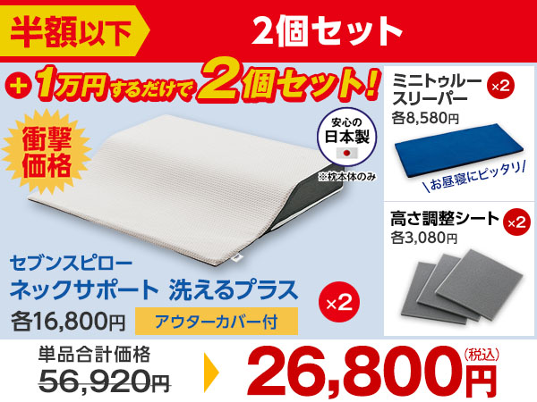 公式】トゥルースリーパー セブンスピロー ネックサポート 洗える