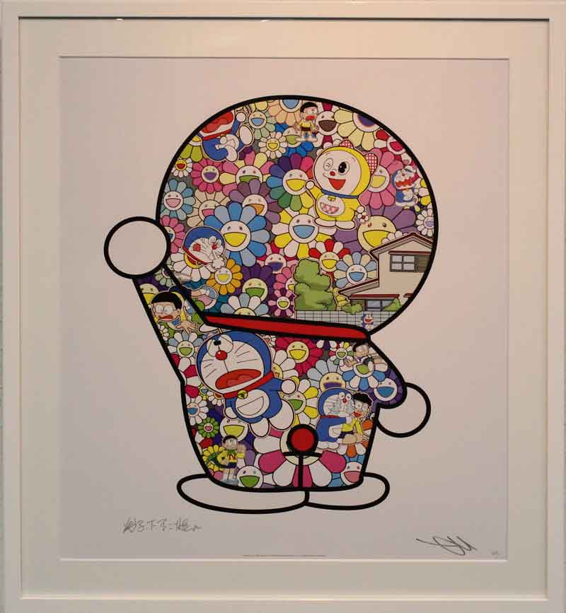 村上 隆 「お花畑の中のドラえもん」 （Doraemon in the Field of