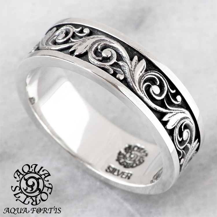 アクアフォーティス クラシカル アラベスク シルバー リング 指輪