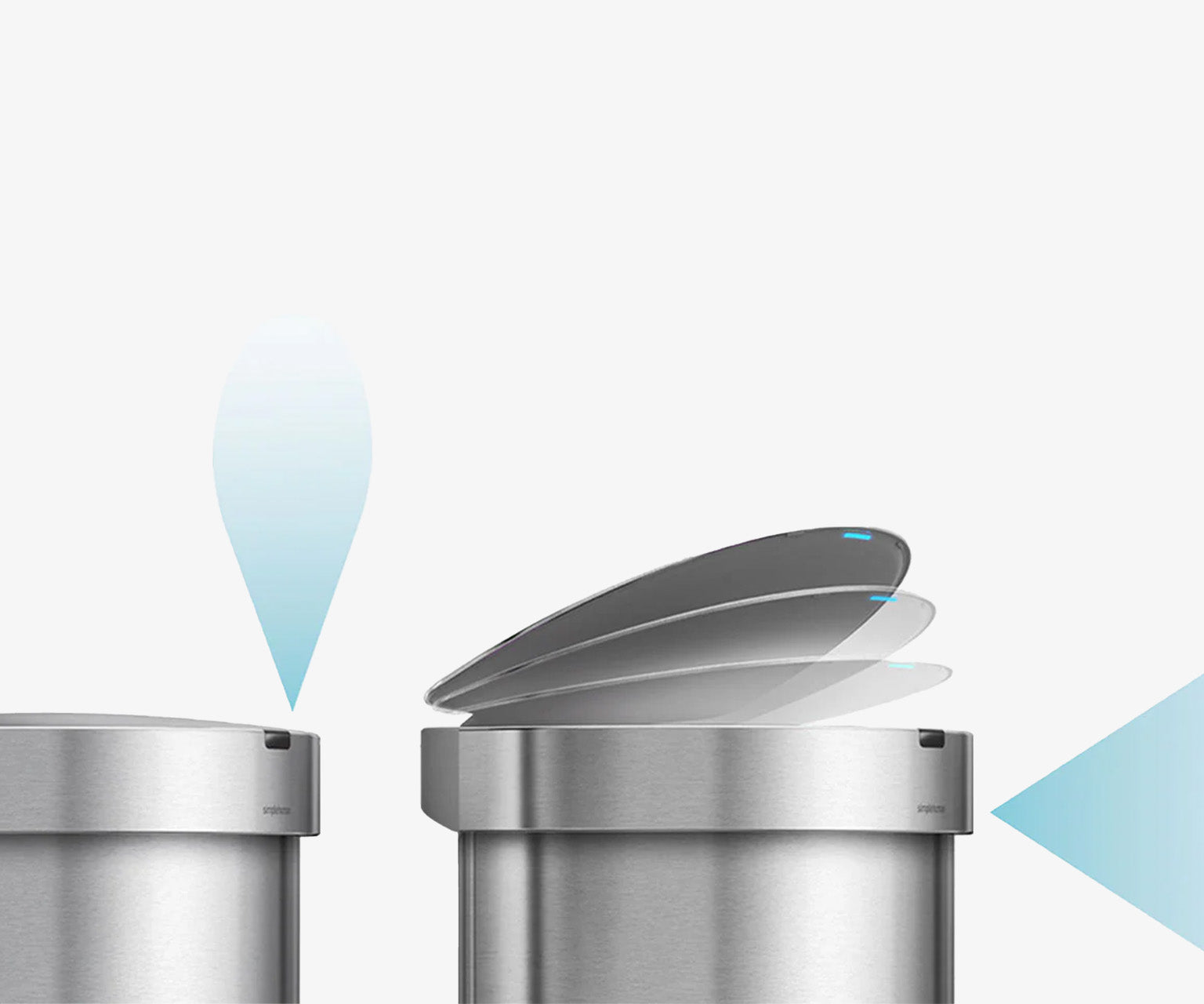 45Lセミラウンド センサーカン | シンプルヒューマン公式サイト