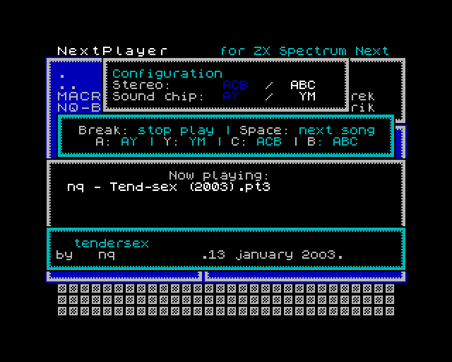 Software – ZX SPECTRUM NEXT