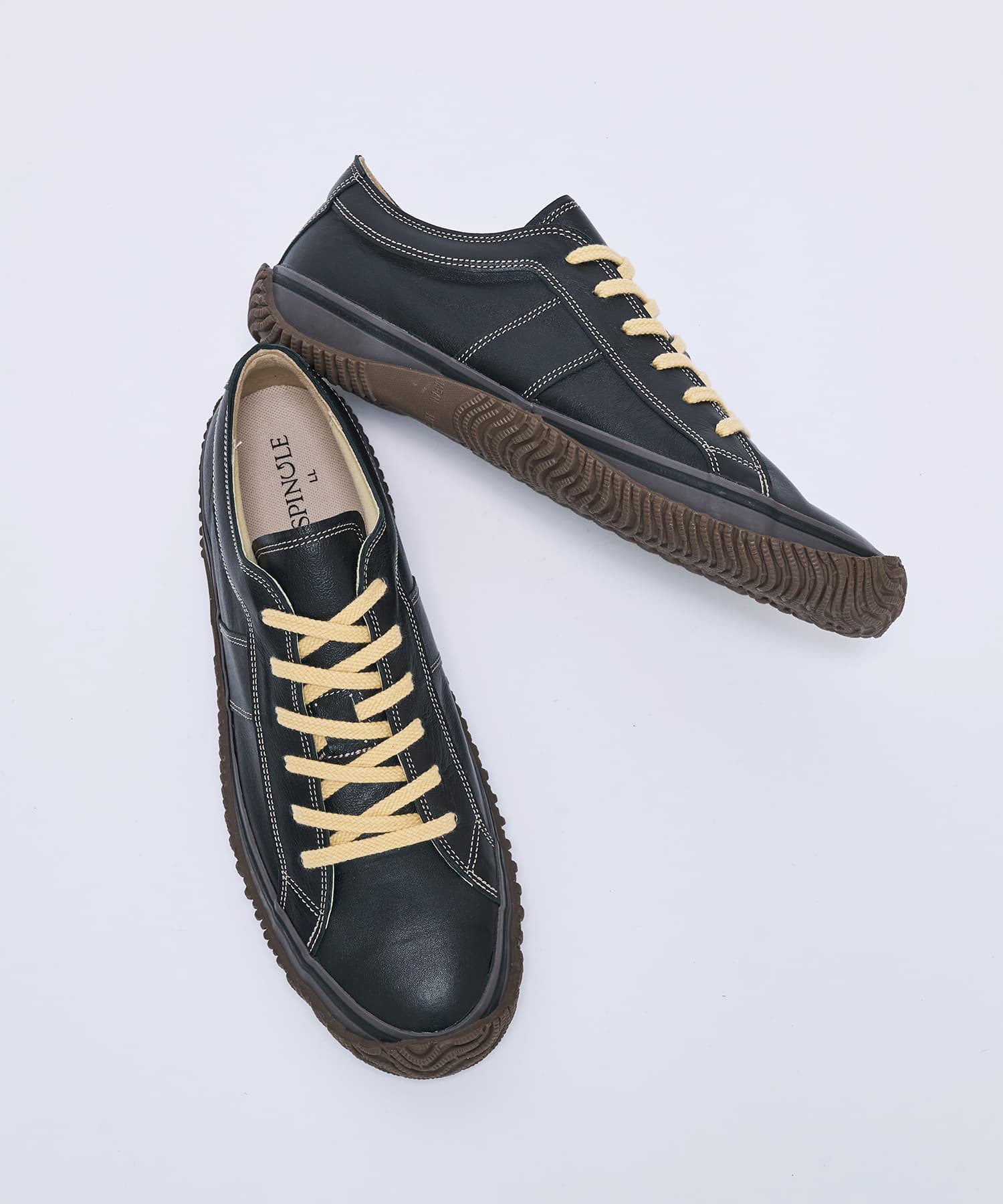 SP-1066 Black | 国産ハンドメイド スニーカー スピングル