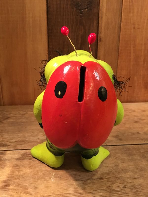 70's Paper mash Bah The Humbug Vintage Coin Bank ビンテージ