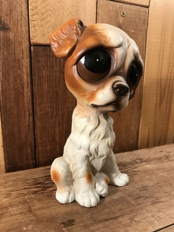 Big Eye “Gig” Sad Dog Paper Mash Figure ビッグアイ ビンテージ
