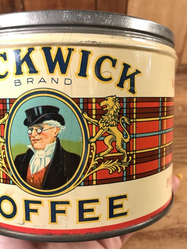 Pickwick Brand Coffee Tin Can ピックウィック ビンテージ ブリキ缶