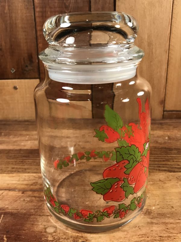 Strawberry Shortcake Medium Glass Canister ストロベリーショート