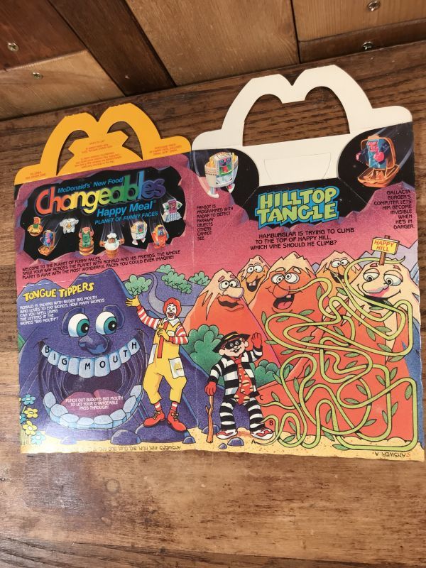 McDonald's “New Food Changeables” Happy Meal Box マクドナルド