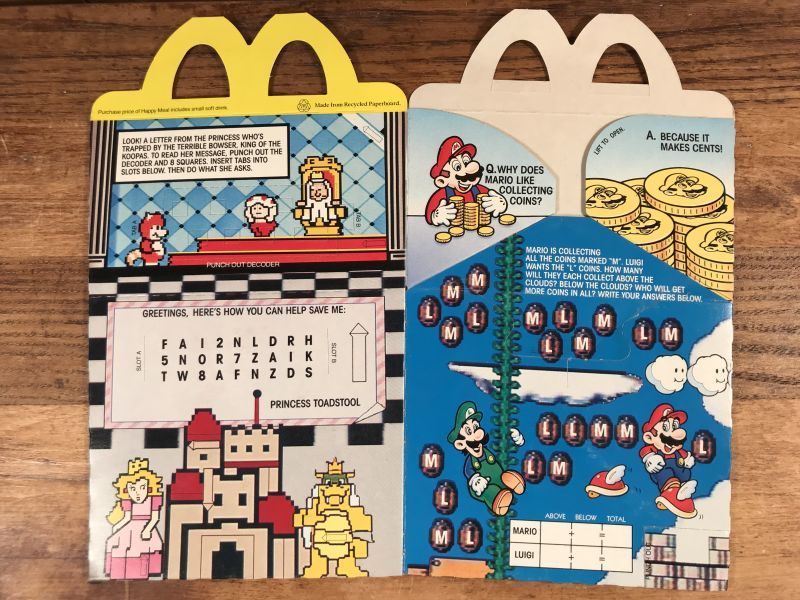 McDonald's “Super Mario Bros. 3” Happy Meal Box マクドナルド
