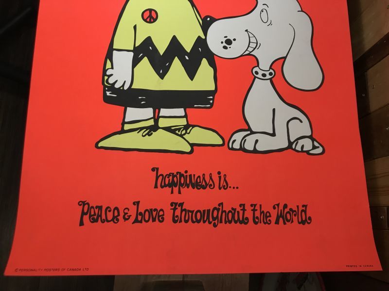 Snoopy & Charlie Brown Parody Black Light Poster スヌーピー