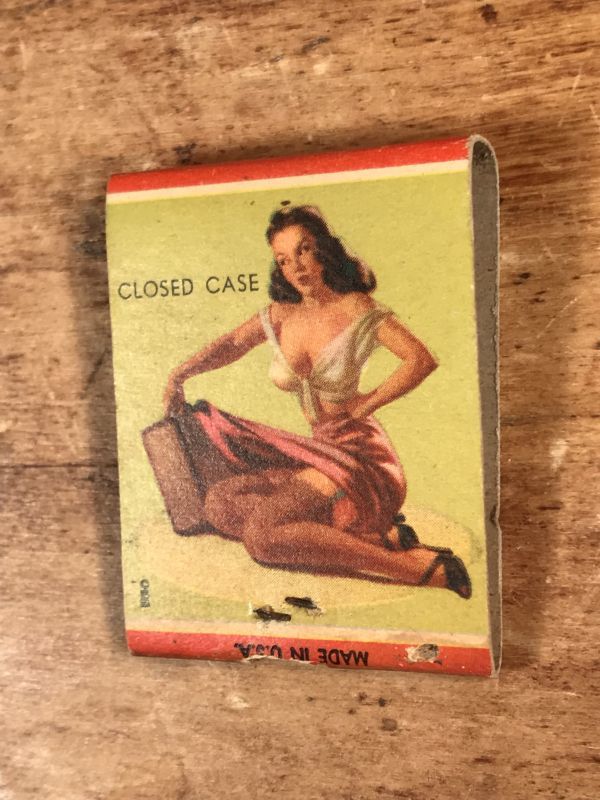 Advertising Pin Up Girl “Closed Case” Matchbook ピンナップガール