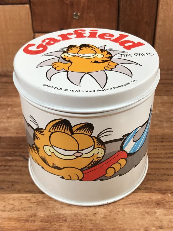 Cheinco Garfield Tin Can ガーフィールド ビンテージ 缶 MADE IN USA