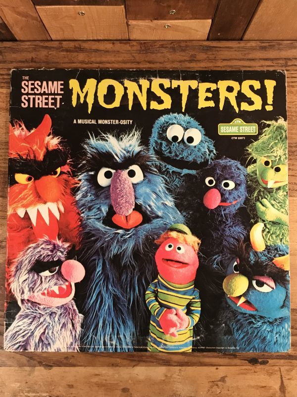 Sesame Street “Monsters!” LP Record セサミストリート ビンテージ