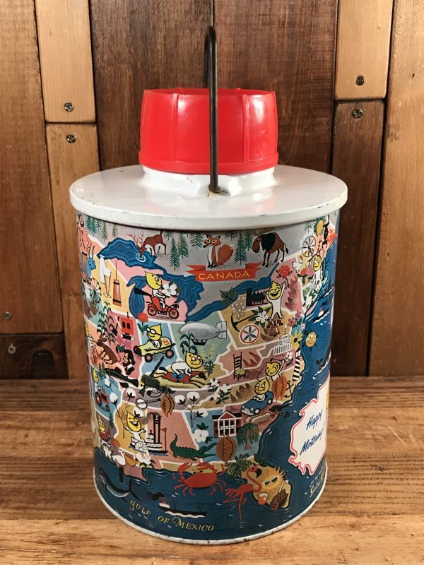 Esso Boy Happy Motoring! Metal Thermos エッソボーイ ビンテージ