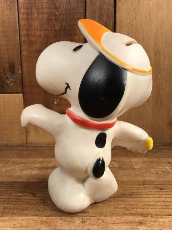 Peanuts Snoopy Tennis Coin Bank Doll スヌーピー ビンテージ コイン