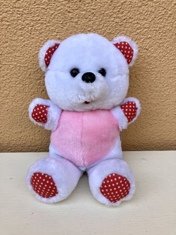 Top Toys Dots Bear くま ビンテージ ぬいぐるみ テディベア シロクマ
