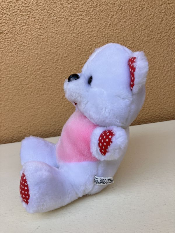 Top Toys Dots Bear くま ビンテージ ぬいぐるみ テディベア シロクマ