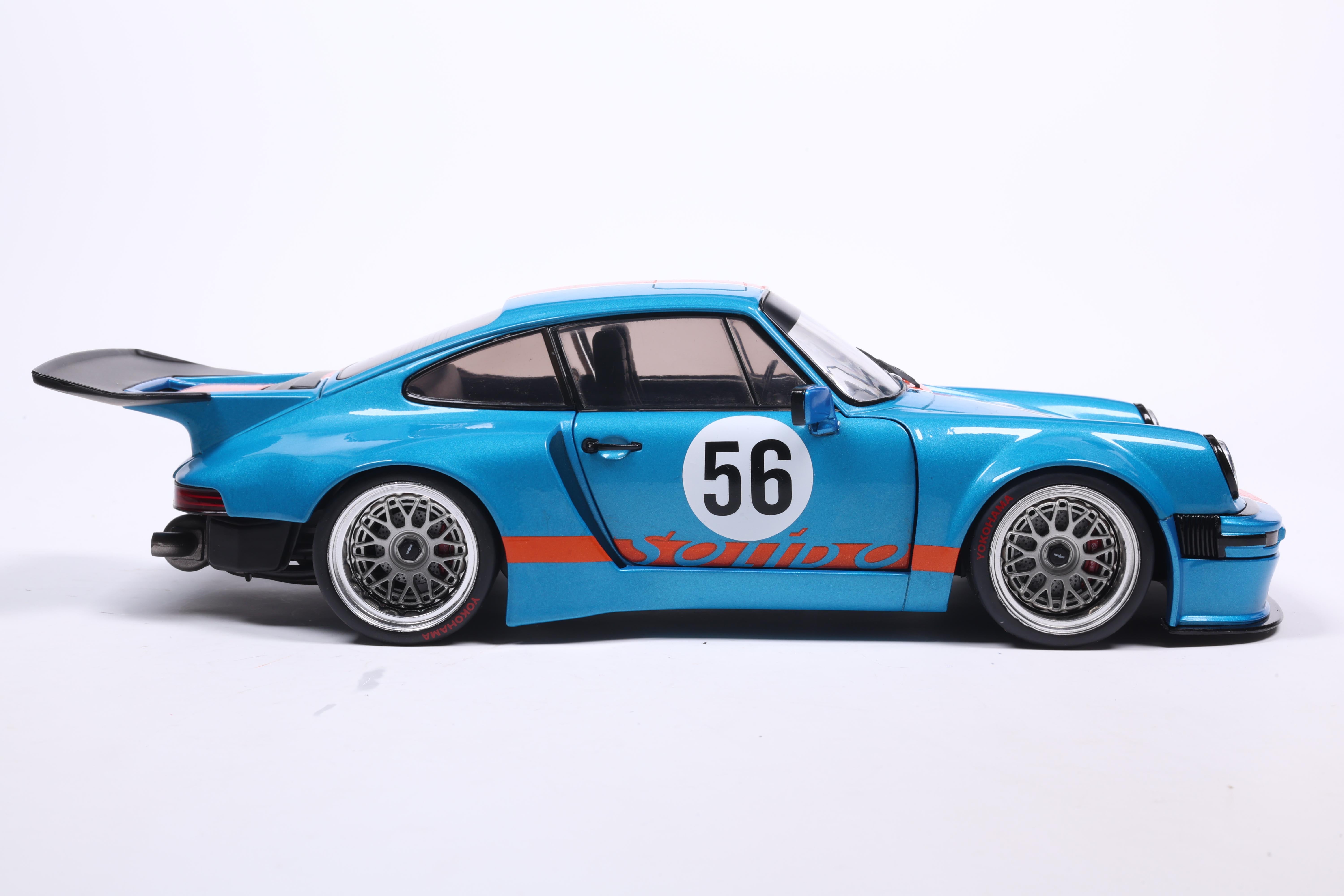 Solido 2026 Porsche 911 KS-R Blue & Orange Khyzyl Saleem 1:18