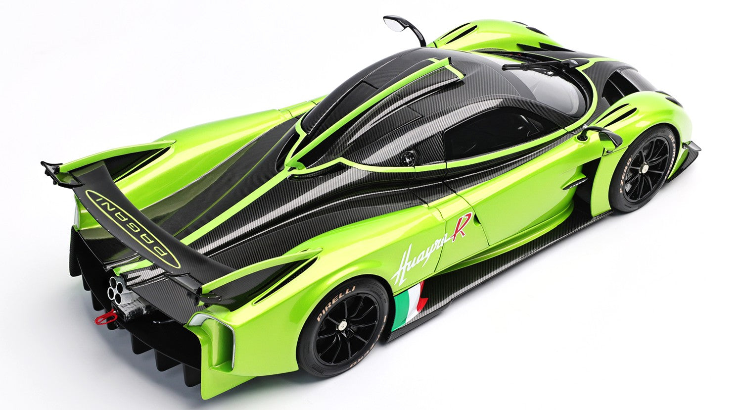 LCD Pagani Huayra R Green Carbon 1:18 – STM Diecast